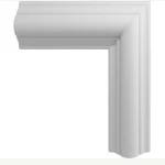 PU Foam Wall Frames, 2.5 cm Height, 1 cm Thickness, 2.44 m Length, White Color | Zakharef Company