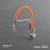 Sink Kitchen Mixer , Dimensions 44.2 x  20.9  x 18.7 cm , Chrome with Orange color