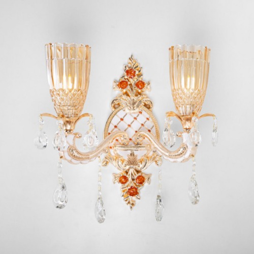Classic Wall Light 40 cm Length, 32 cm Width, Gold Color | 
