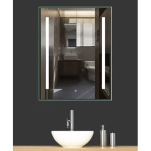 Bathroom LED Mirrors Size 60x80 cm with Touch Sensors | Saudi Ceramics
