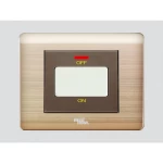 مفتاح سخان، 20 أمبير، آرت دي إن أيه، مقاس 7×7 سم، لون ذهبي