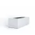 Fiberglass Flower Pot, Rectangular Shape, Width 17cm,Depth 20 ,Height 70cm, White Color