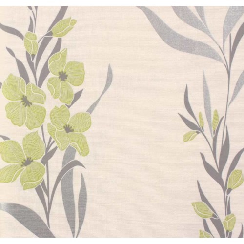 Floral Wall Covering 10m x 0.53m Beige Color, Model 32436 | Balbaid Decor Company