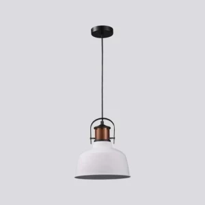 Modern Glass Ceiling Pendant Light 20x32 cm White Metal Frame 200 cm Cable Drop
