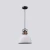 Modern Ceiling Light, White Color, Dimensions 20x32 cm, Cable 200 cm