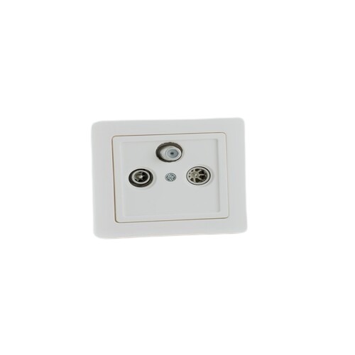 Q1 Antenna Socket 7 × 7 cm White | N0839W