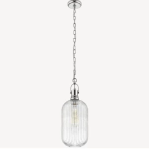 Taj Pendant Light Modern 29 x 20 x 161 cm, Chrome Color | Abyat Company