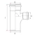 UPVC Plastic 87.5° Reduced Tee Diameter 110 mm, Length 188 mm, Grey Color | Cosmoplast factory - Image 2