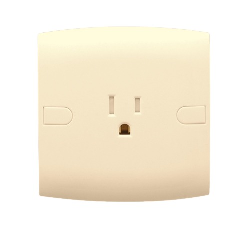 127 Socket 15 Amp Size 7x7 cm Beige ALF Classic | Al Fanar