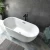 Acrylic Oval Bathroom Bathtub Golden Size 140 x72 cm, White Color