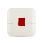 مفتاح مكيف 45 أمبير ثنائي القطب مع مؤشر ليد، ابيض، مقاس 7×7 سم، 250 فولت | سبكترا
