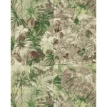 ورق حائط ايطالي تصميم مشجر مقاس 10 م×1.06 م، لون اخضر، موديل 46710