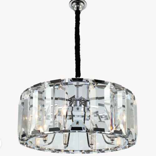 Crystal Chandelier Stylish Design 31 cm Height, 107x84 cm Size, Chrome | Abyat Company