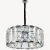 Crystal Chandelier Stylish Design, 31 cm Height, Size 107x84 cm, Chrome Color