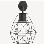 ليبرتس إضاءة حائط، لون أسود، مقاس 30.6 × 25.3 × 37 سم 