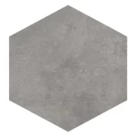 Northon Hexagonal Ceramic, Gray , 14 mm Thickness, Size 58.5 × 67.5 cm