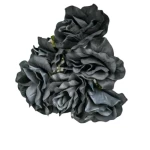 Hydrangea Artificial Flower, 25 cm Height, 25 cm, black color 