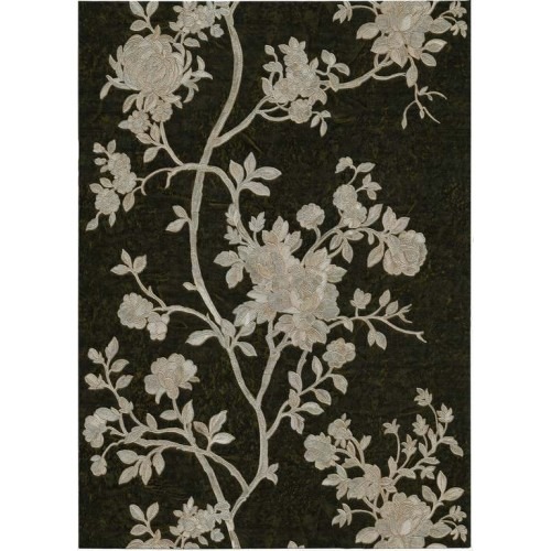 Floral Wall Decoration 10m×0.70m Black with Beige, Model 12002 | Balbaid Decor Company