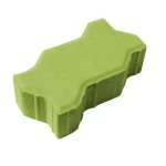 بلاط انترلوك حرف S يوني سمك 8 سم  لون اخضر | مصنع الحسنية 