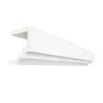 Exterior Decorative Cornices, 30 cm Height, 25 cm Width, 2.48 m Length, White | Zakharef factory