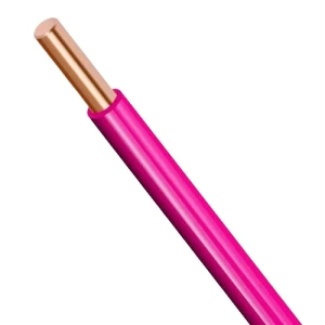 0.75 mm Single Core Electrical Wire 600/1000 Volts, Solid Copper, Heat Resistant PVC Insulation 105°C, Pink | Asharqiyah Cables Company for Industry