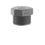 PVC Threaded Plug Schedule 80 Chanal Size 1 ¼ inch Colour Dark Gray