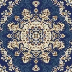 موكيت منازل مزخرف بولي بروبيلين، سمك 13 ملم، لون كحلي، موديل بودروم