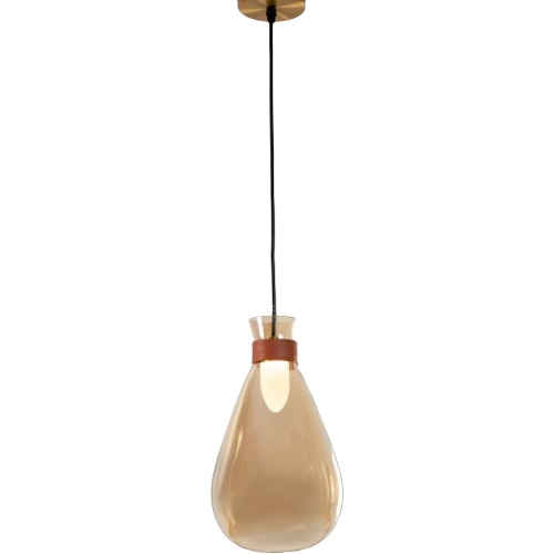 Ceiling Pendant New Classic 34 cm Length, 10 cm Width, Brown Color | 4897