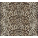 ورق جدران ايطالي لون بيج غامق تصميم منقوش ، مقاس 10 م×0.70 م، موديل 15092