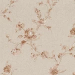 Floral wallpaper, beige color, length 10 m, width 1.06 m, model 5936  