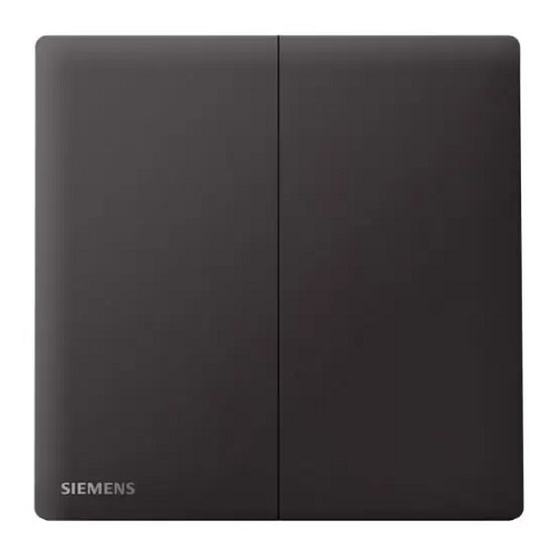 مفتاح مزدوج 10 امبير، اسود، 86×86 مم، 250 فولت | Siemens (دلتا بيليوس)