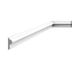 Fiber frame, dimensions 240X4 cm, white color, product code FIB-40F