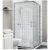 Glass Shower Cabin with Square Shower Tray Size 53×202 cm | Abyat Company