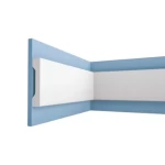 Decorative PU Foam Wall Frames, 8 cm Height, 1.6 cm Thickness, 2.44 m Length, White Color | Zakharef Company