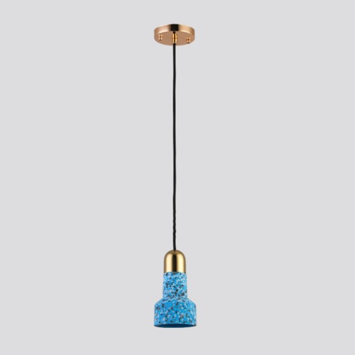 Ceiling Pendant Single Bulb 90×168 mm Light Blue, Cord 2000 mm | 