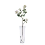  زهور صناعية روز، لون ابيض، حجم127 سم