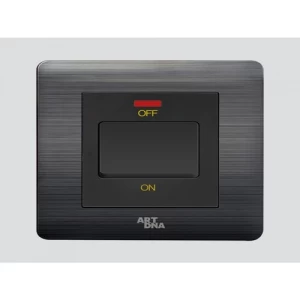 Water Heater Switch 7x7 cm 20 Amp Black | Art DNA