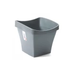 Plastic Plant Planter, Size 40×39 cm, Square Shape, Gray