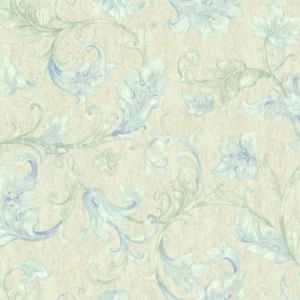 Leaf Patterned Wallpaper 10 m x 0.53 m Beige, Model EP6168 | Balbaid Decor Company