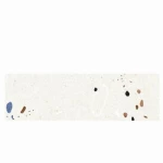 بلاط جدران سيراميكي أبيض، مناسب للاستخدام الداخلي والخارجي، مقاس 7.5×30 سم، سماكة 10 ملم