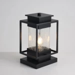 إضاءة حائط خارجي، لون أسود، أبعاد 18 × 18 سم