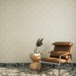 ورق حائط تصميم كلاسيك طول 10 م، عرض 50 سم، لون بيج