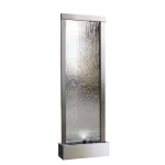 Steel Decorative Waterfall Silver With Lighting, Size 183 × 61 cm, Item Code SSP722401