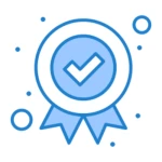 Reflective Sticker Size 60, White and Blue Color