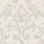 ورق جدران ايطالي لون بيج فاتح تصميم كلاسيك، مقاس 10 م×0.70 م ، موديل 14116