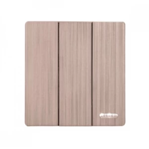 Triple Switch 10 Amps 220 Volts 7x7 cm Matte Gray | Matkel Store