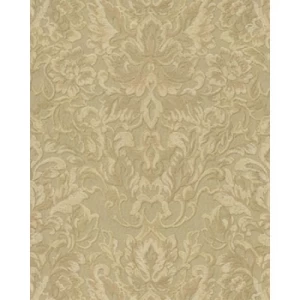 Italian Wallpaper Dark Beige Color Classic Design, Size 10mx1.06m, Model 81690 | Balbaid Decor Company