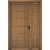 Elegant Entrance Door and a Half, Brown Color, Size 160×235 cm, 6 cm Thickness, Model BMO1