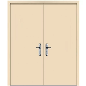 Fire Door SF/DD Double Leaf 1950×1900 mm Galvanized Steel Beige | SFFECO