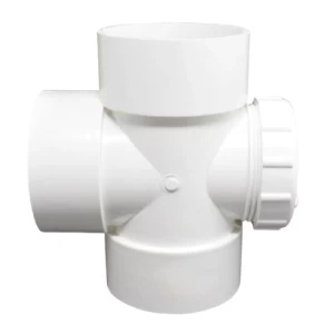 Tee With Door UPVC 4 inch Schedule 40 White | Al-Rajhi Pipes